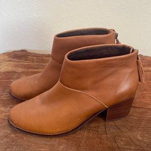 Brown Leather Booties
